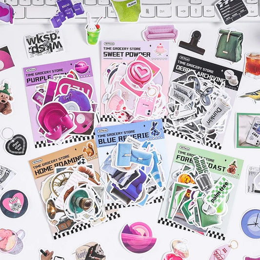 Fashion Grocery Shop Series Sticker - Journal Carnival