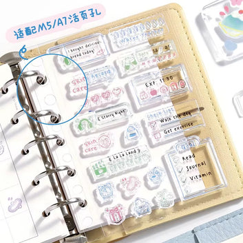 Life Record Seal Series Clear Stamp Set
