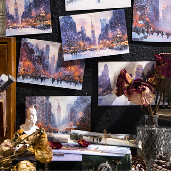 Passing through winter series scrapbook Paper