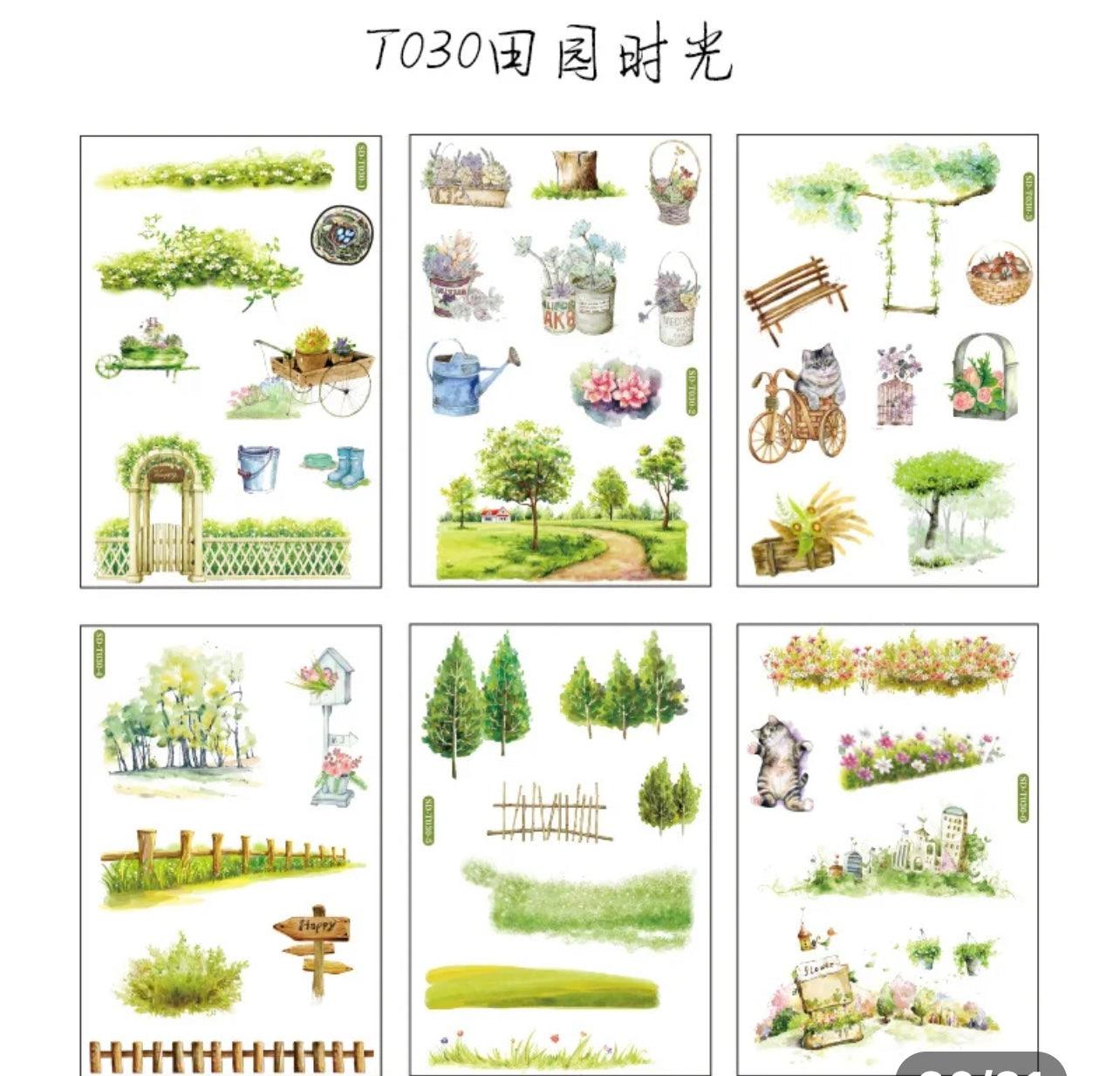 Creative Washi Paper Stickers - Journal Carnival