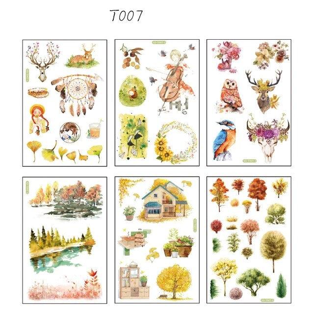 Creative Washi Paper Stickers - Journal Carnival