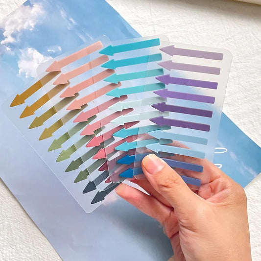 Arrow Shaped translucent Sticky notes - Journal Carnival