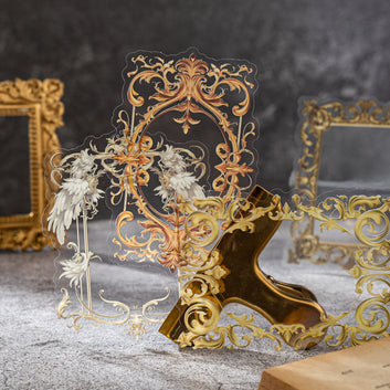 Gilded photo frame series sticker - Journal Carnival