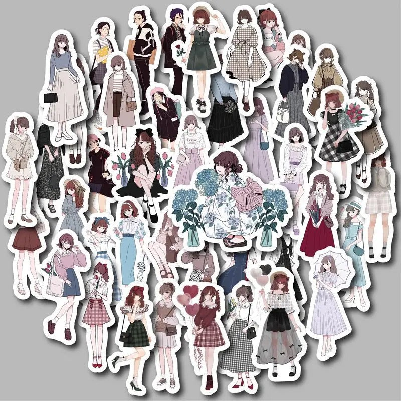 Cute Cartoon Character Stickers - Journal Carnival