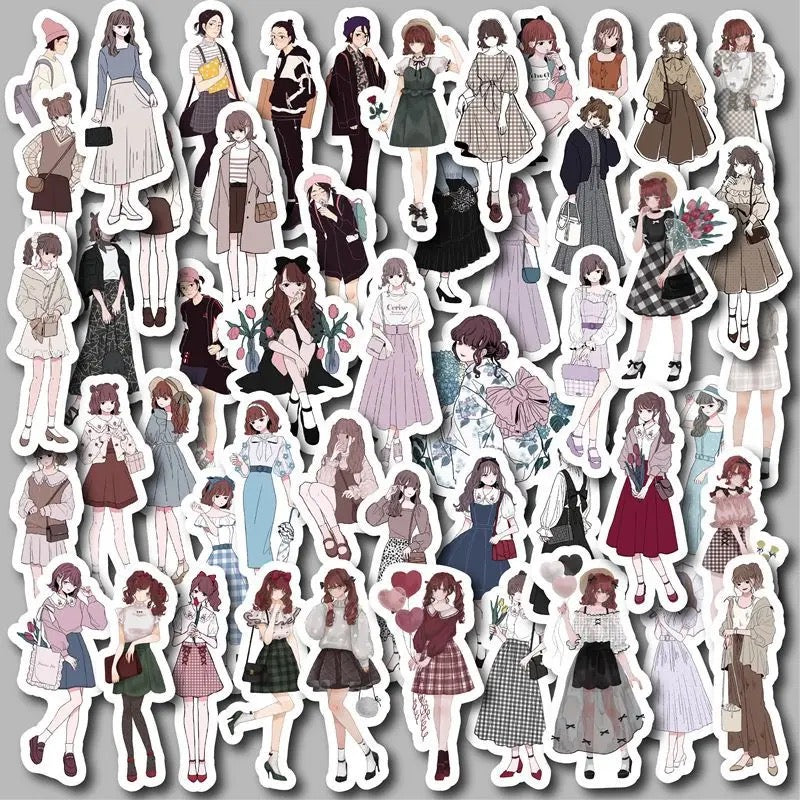 Cute Cartoon Character Stickers - Journal Carnival