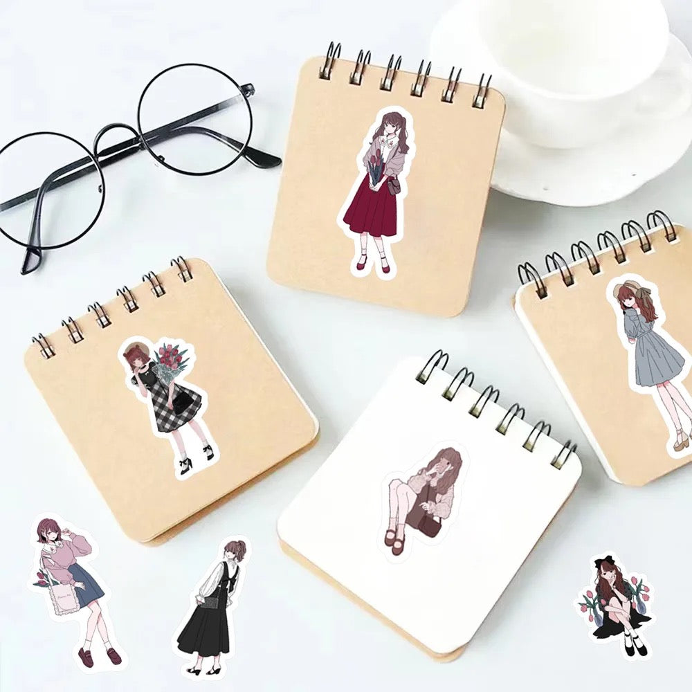 Cute Cartoon Character Stickers - Journal Carnival