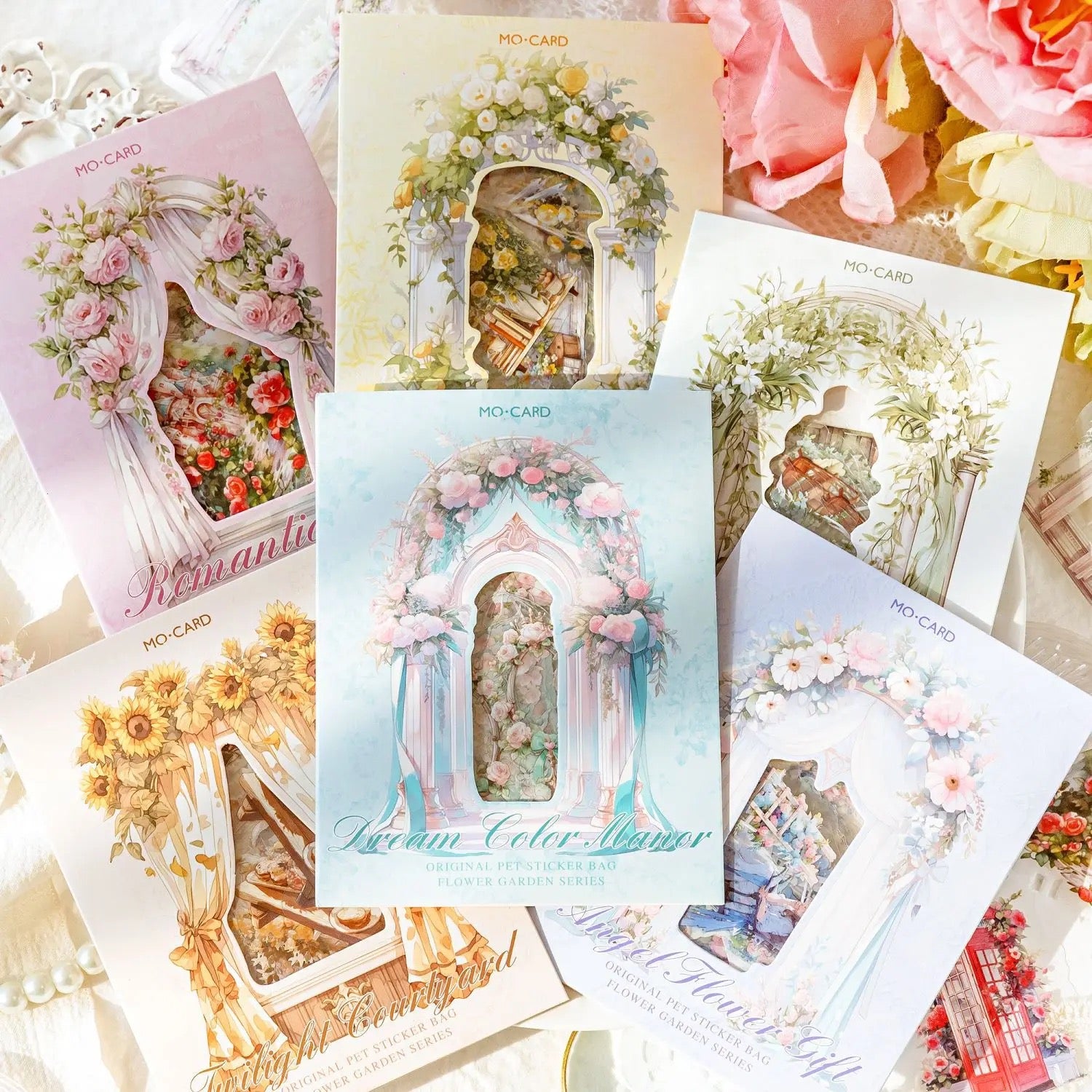 Flower room courtyard series Pet stickers - Journal Carnival