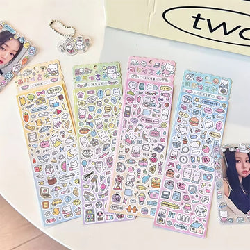 Cute Cartoon Card Stickers