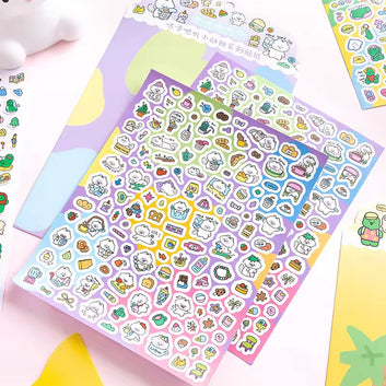 Cute cartoon sticker