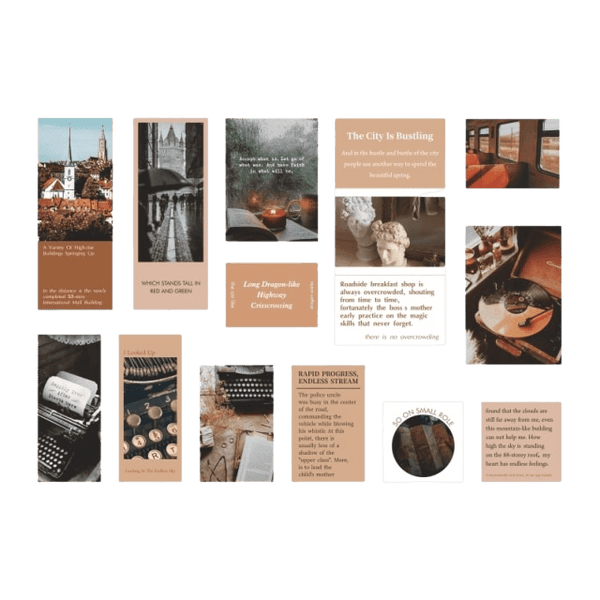 Aesthetic Globe Traveler Stickers - Journal Carnival