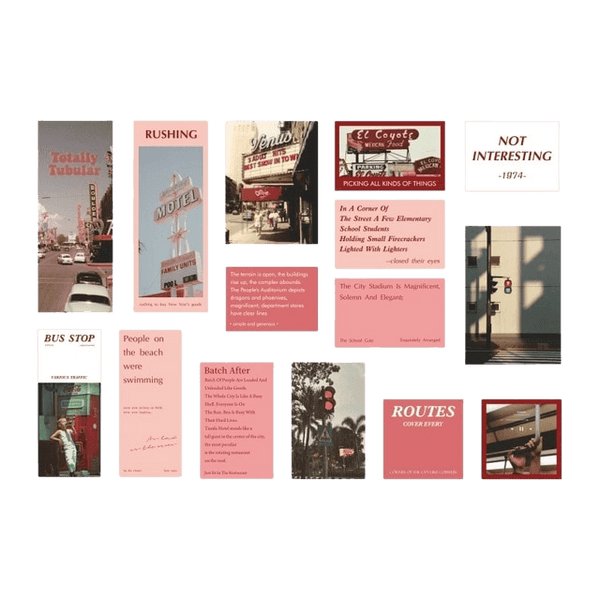 Aesthetic Globe Traveler Stickers - Journal Carnival