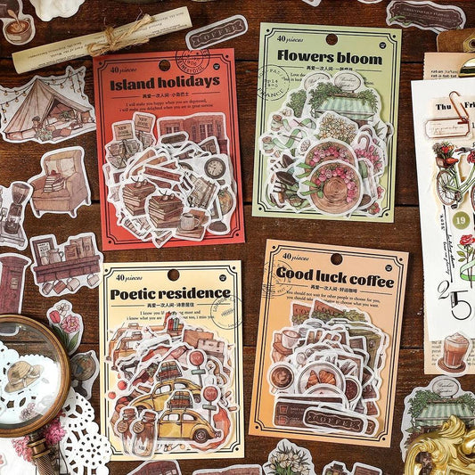 Love the World Again Daily Items Sticker Pack - Journal Carnival