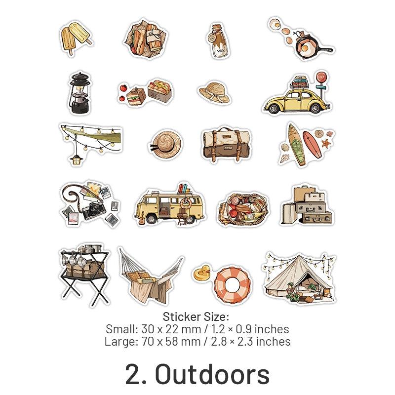 Love the World Again Daily Items Sticker Pack - Journal Carnival
