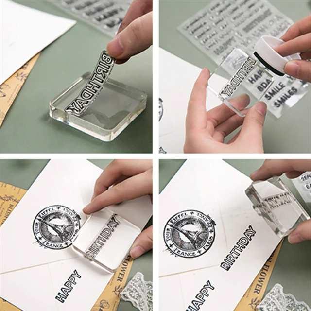 Clear Silicon Stamp - Journal Carnival