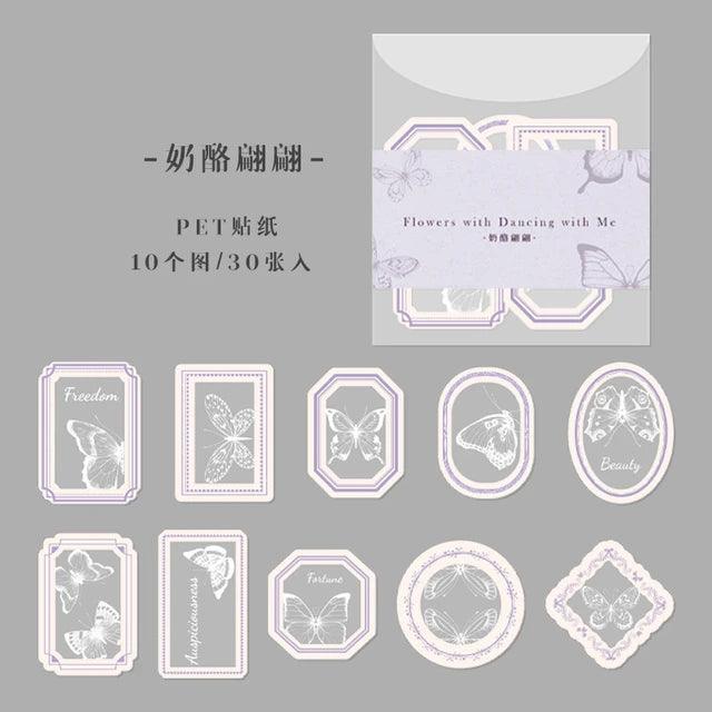 Retro frame style Pet stickers - Journal Carnival