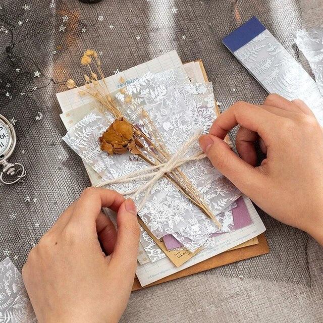 Hot Silver Foiled Memo Paper - Journal Carnival