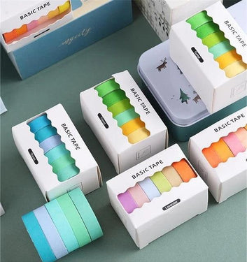 Macaron Color Washi Tape Set - Journal Carnival