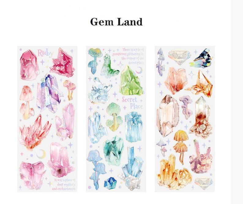 Silver Foil Deco stickers - Journal Carnival