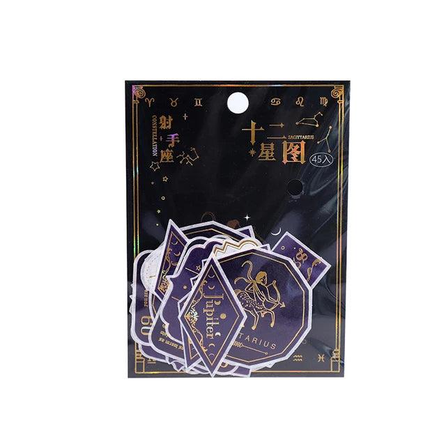Twelve Constellation Series INS Decorative Sticker - Journal Carnival
