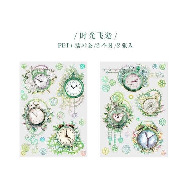 Time Wheel Roaming series sticker - Journal Carnival