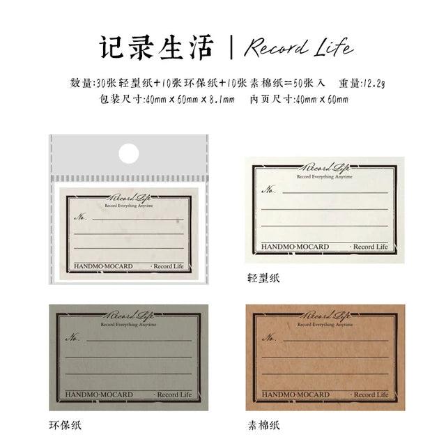 Multi Material Memo Book - Journal Carnival