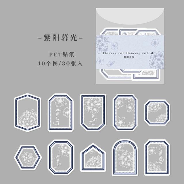 Retro frame style Pet stickers - Journal Carnival