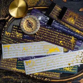 Vintage Stamped Quote Sticker Book - Journal Carnival