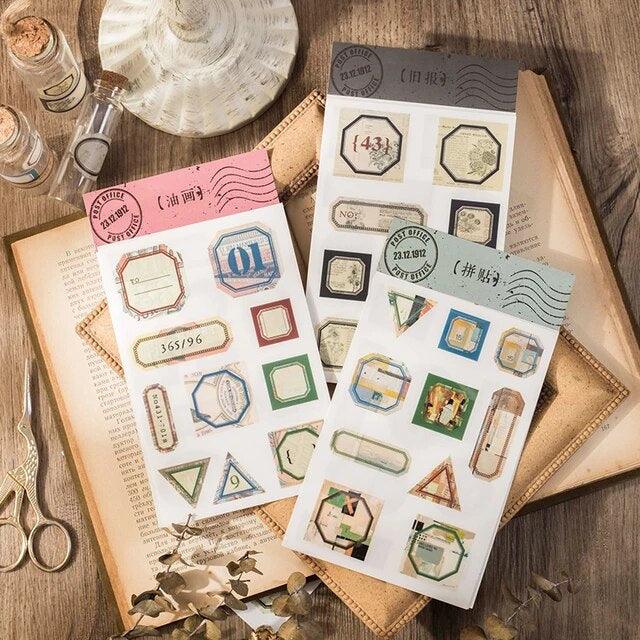 Retro Label Rub-on Stickers - Journal Carnival