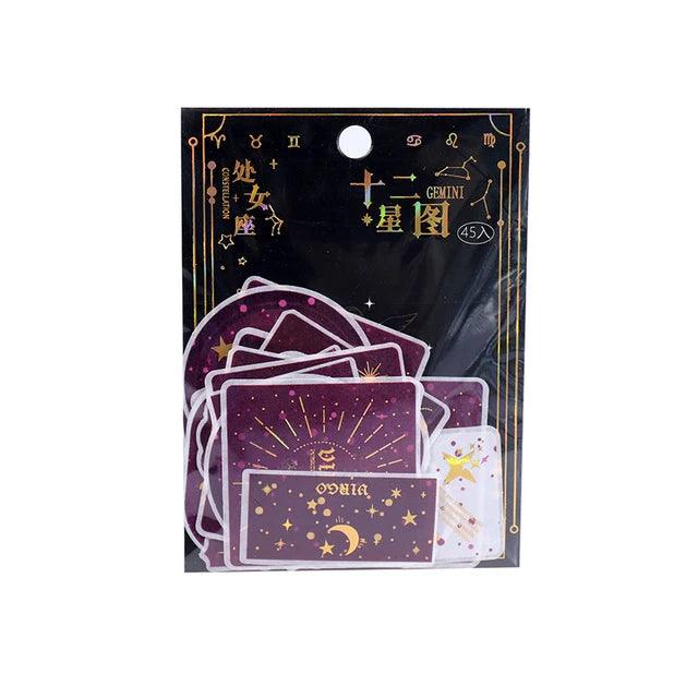 Twelve Constellation Series INS Decorative Sticker - Journal Carnival