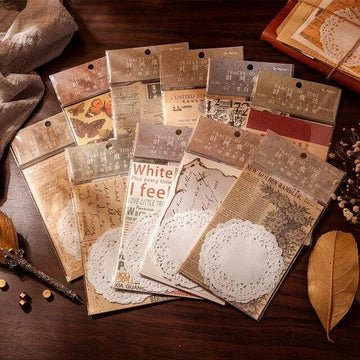 Vintage Traces old time Material Papers - Journal Carnival