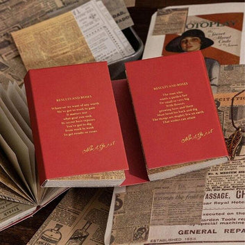 Vintage scrapbooking paper book - Journal Carnival