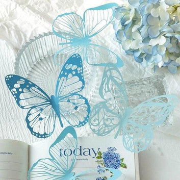 Hollow Lace Butterfly Decorative Papers - Journal Carnival