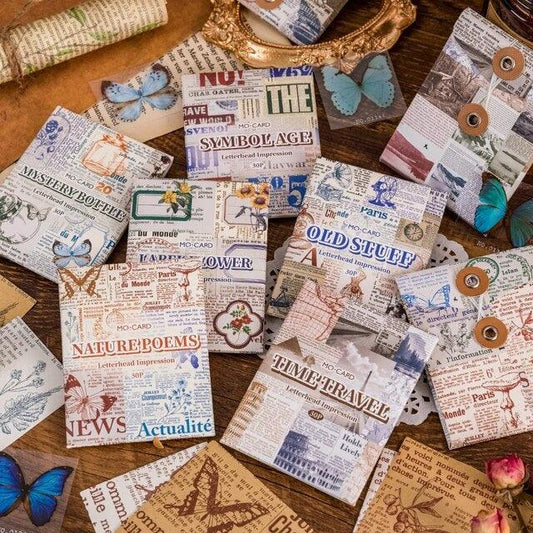 Letterhead Impression Series Labels Sticker - Journal Carnival