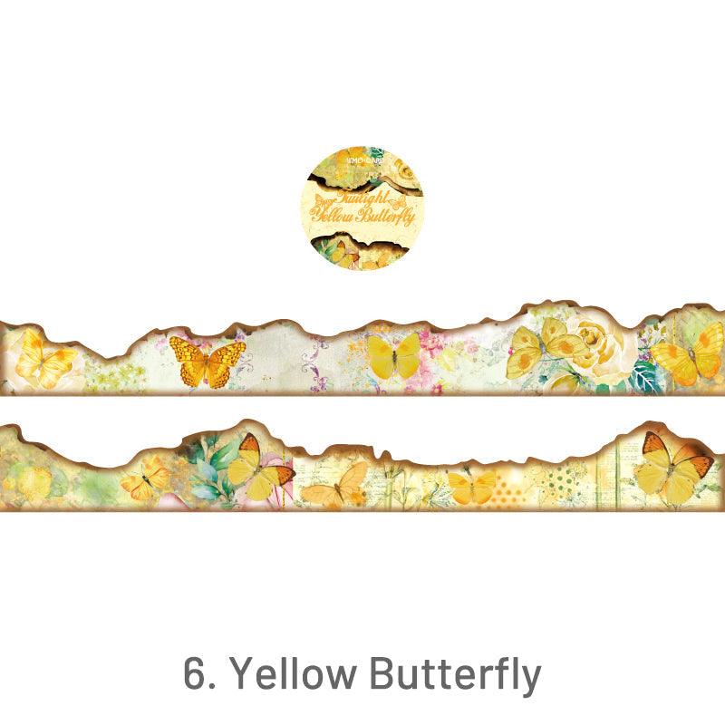 Vintage Burnt Butterfly Washi Tape - Journal Carnival