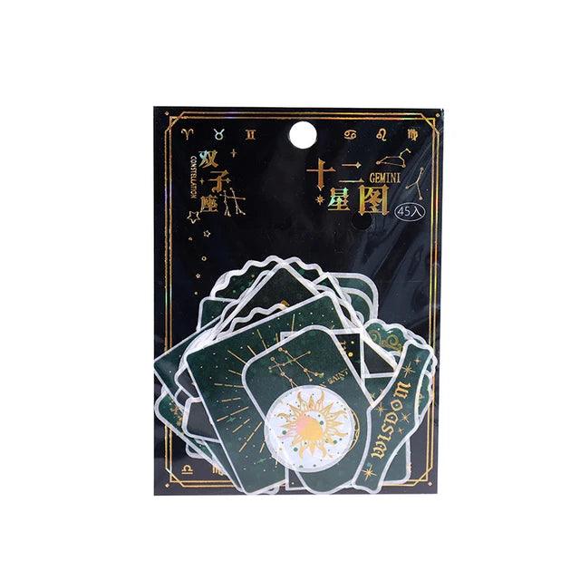 Twelve Constellation Series INS Decorative Sticker - Journal Carnival