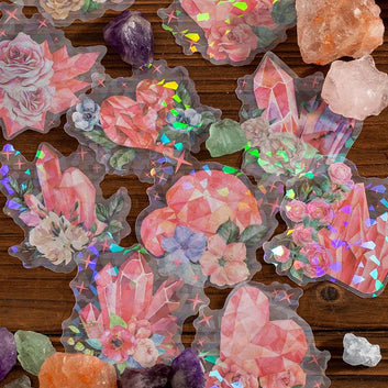 Healing Crystals Series Decorative Sticker - Journal Carnival