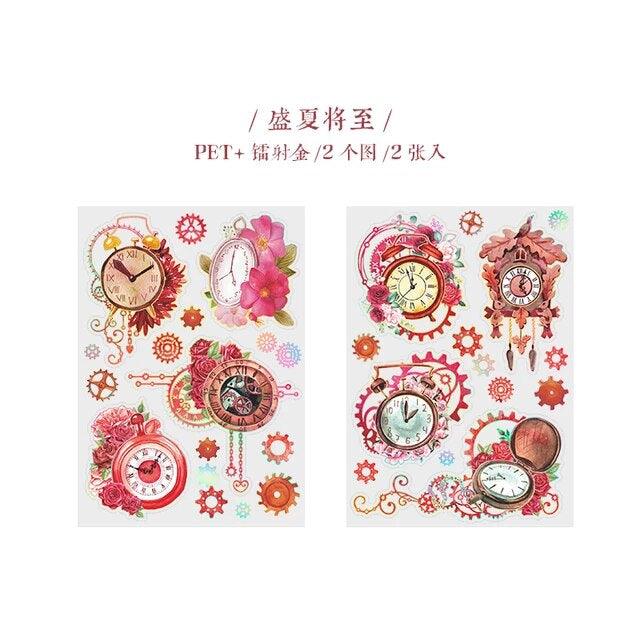 Time Wheel Roaming series sticker - Journal Carnival
