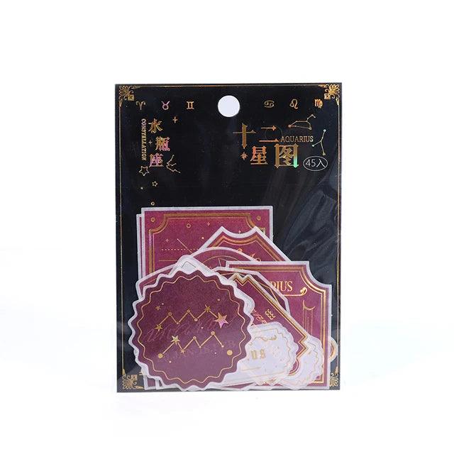 Twelve Constellation Series INS Decorative Sticker - Journal Carnival