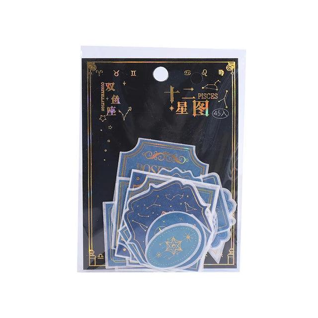 Twelve Constellation Series INS Decorative Sticker - Journal Carnival