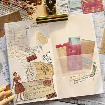 Vintage bronzing Stickers - Journal Carnival