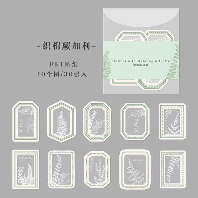 Retro frame style Pet stickers - Journal Carnival