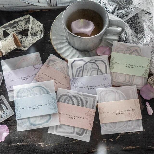 Retro frame style Pet stickers - Journal Carnival