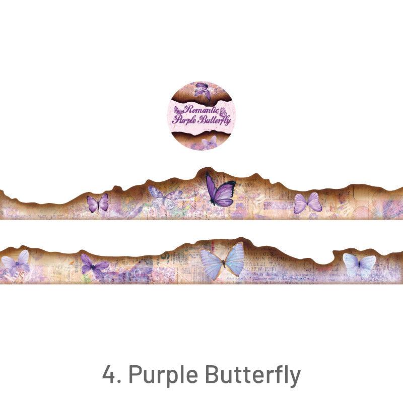 Vintage Burnt Butterfly Washi Tape - Journal Carnival