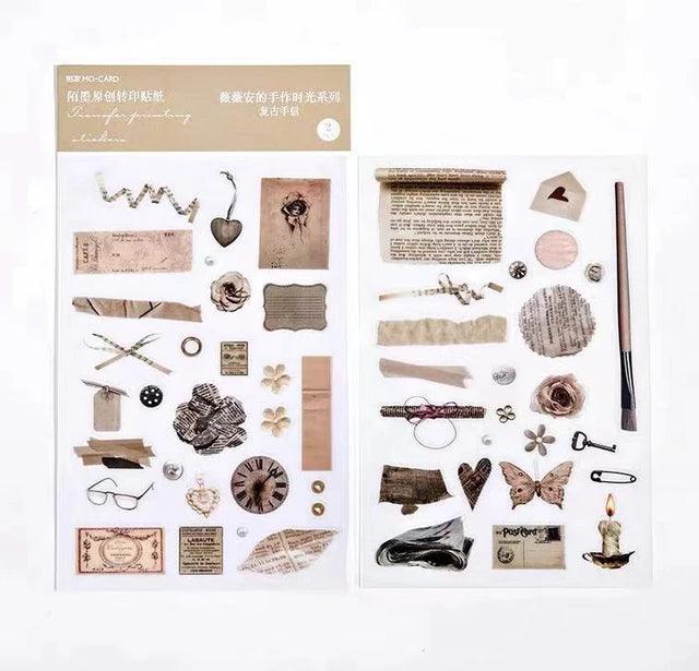 Rub On Stickers - Journal Carnival