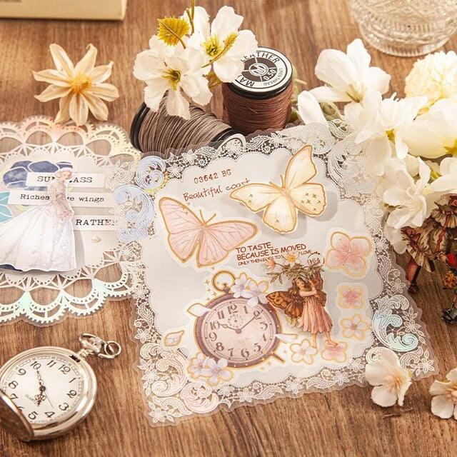 Vintage Lace Art Sticker - Journal Carnival