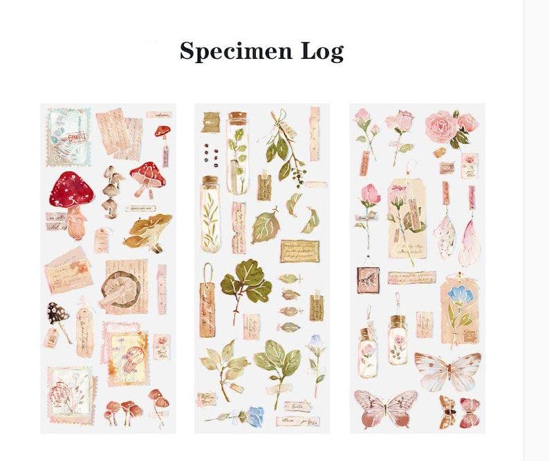 Silver Foil Deco stickers - Journal Carnival