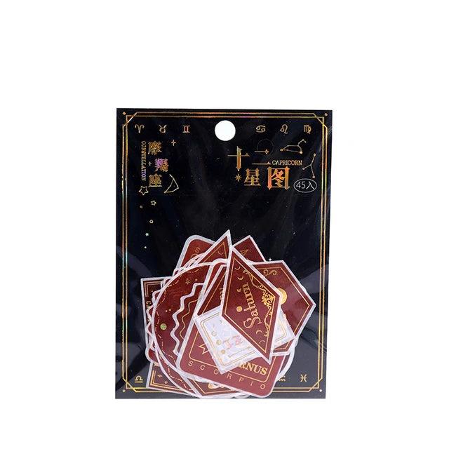 Twelve Constellation Series INS Decorative Sticker - Journal Carnival