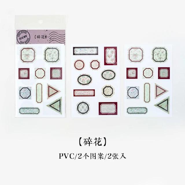 Retro Label Rub-on Stickers - Journal Carnival