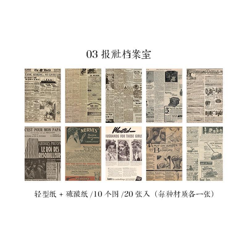 Vintage Traces old time Material Papers - Journal Carnival