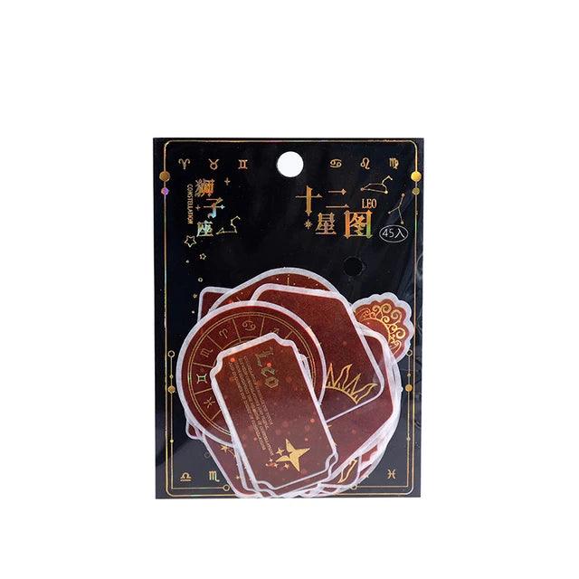 Twelve Constellation Series INS Decorative Sticker - Journal Carnival